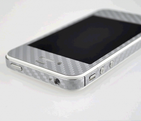 3D Carbon Fiber Skin Phone Sticker Screen Protector for iphone 4 4S