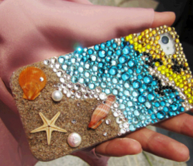 Handmade Sea Shell Case Custom Cover for Samsung Iphone