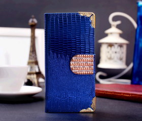 Diamond Striae Leather Cover Card Holder Case for iPhone5 & Samsung GALAXY S4 Note 2 N7100